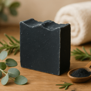 Charcoal Face & Body Bar – Deep Pore Detox + Gentle Clarifying Cleanse