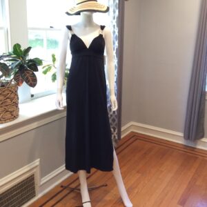 Robin Piccone Classic Black Slip Maxi Dress Size S