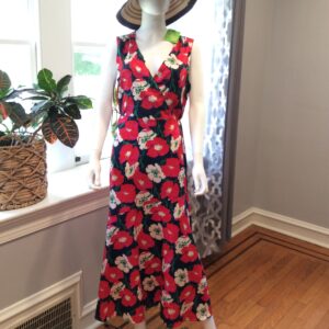 Sam Edelman Bold Floral Sleeveless Maxi Dress