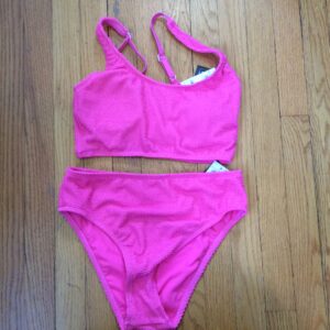 bar III Hot Pink Bikini Set Size M