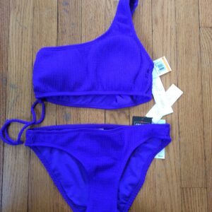 Salt & Cove Purple One Shoulder Bikini Set Size S