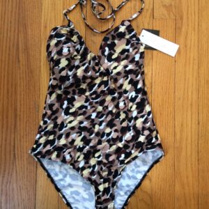 Salt & Cove Leopard Print One Piece Swimsuit Size XS