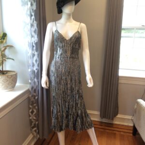 Michael Kors Collection Metallic Evening Dress Luxury Designer Gown