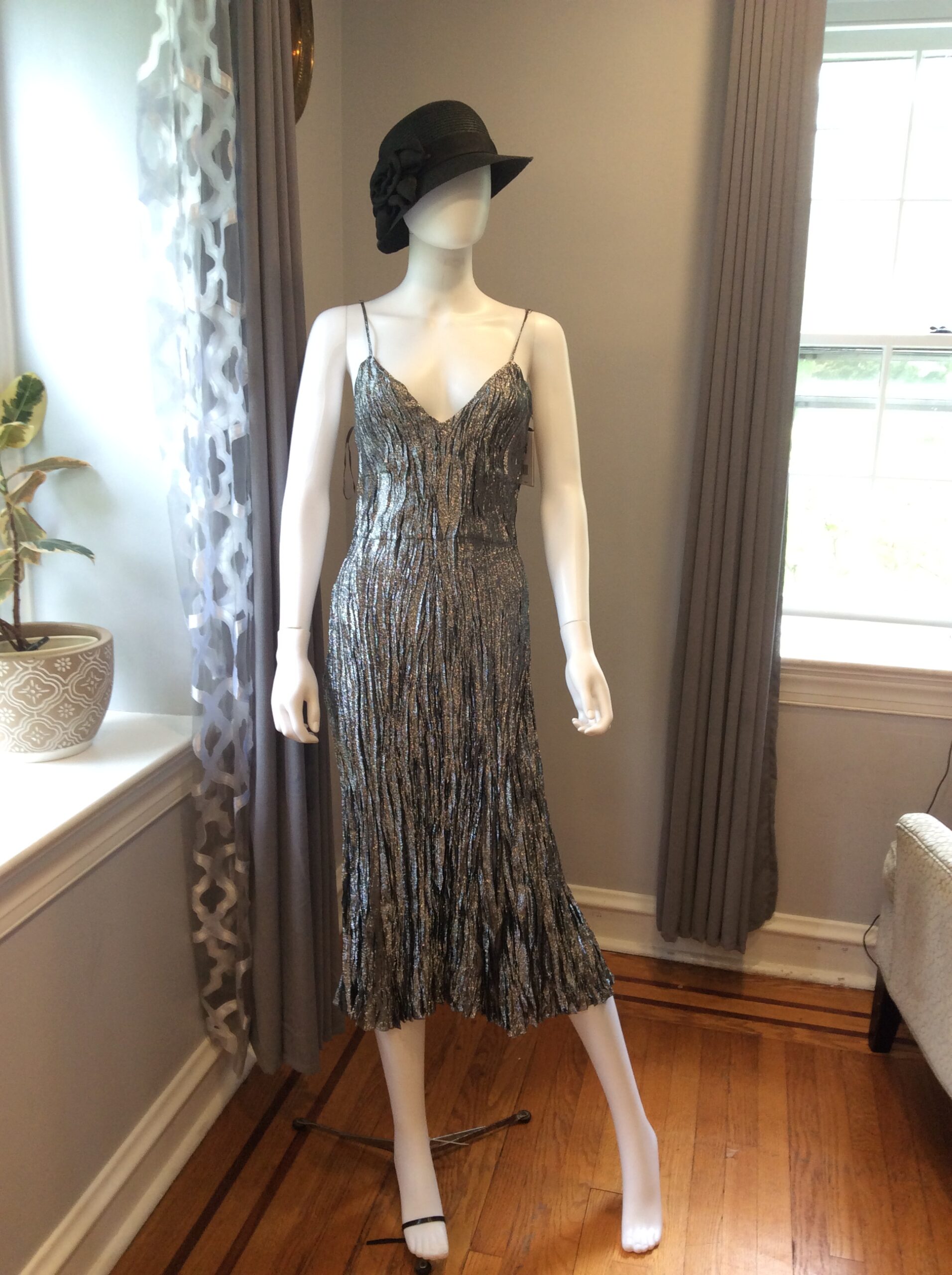 Michael Kors Collection Metallic Evening Dress Luxury Designer Gown