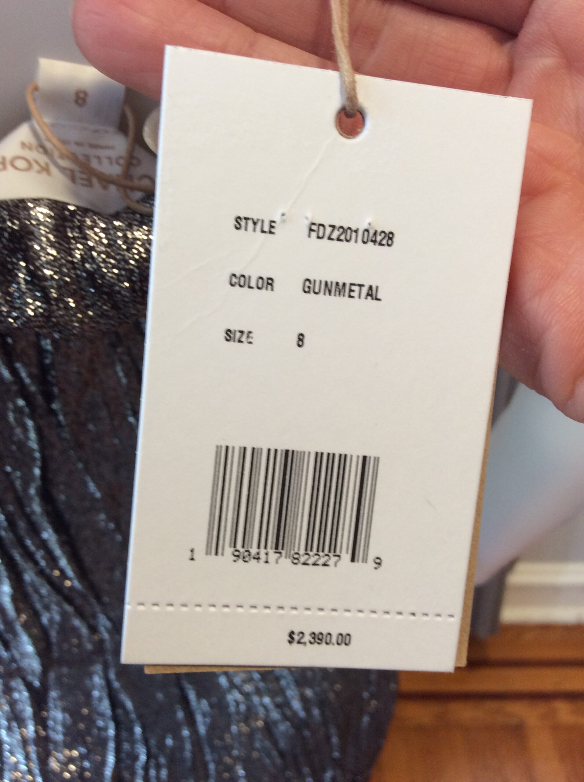 Michael Kors Collection Metallic Evening Dress Luxury Designer Gown - Image 6