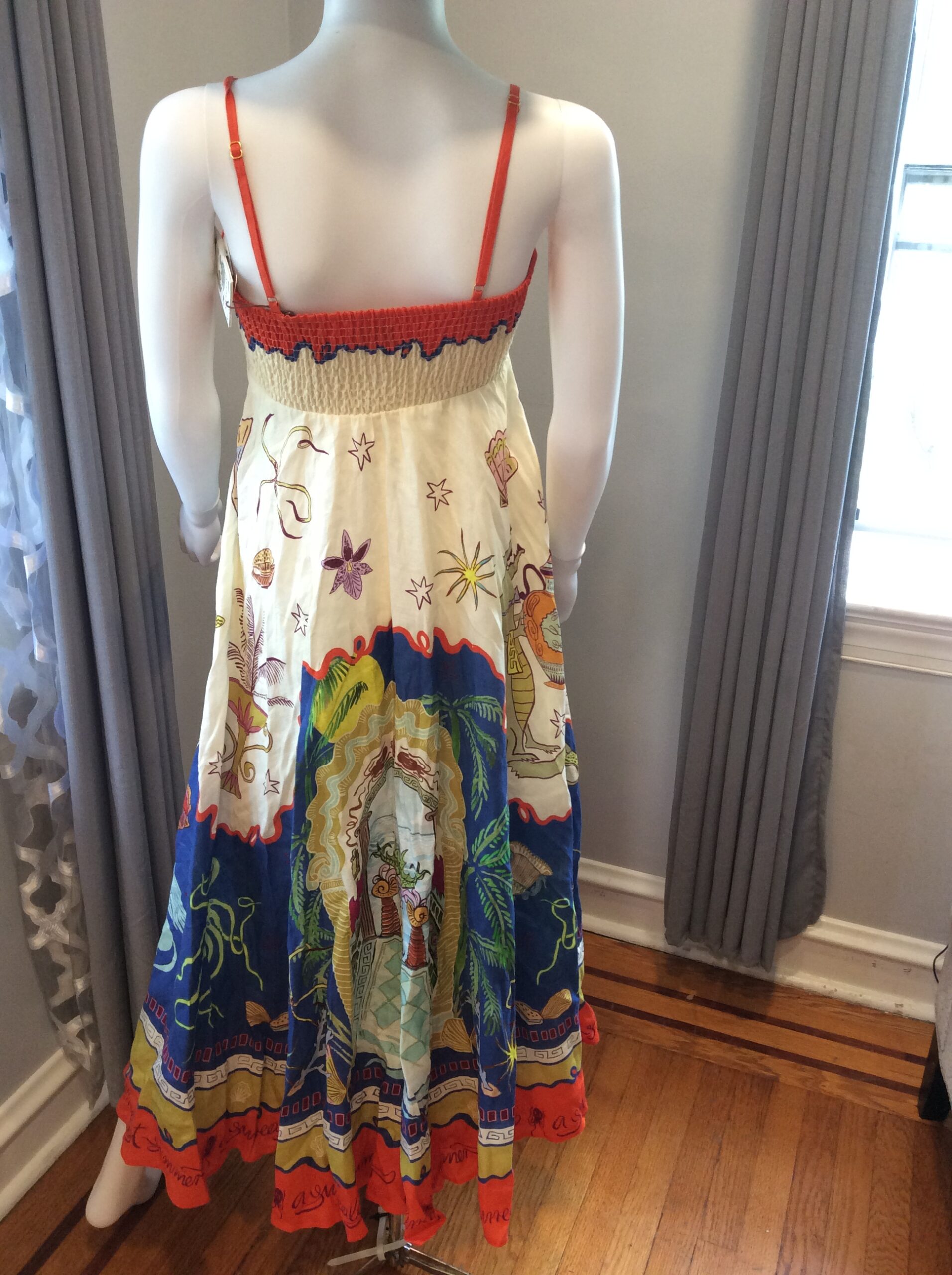 Alemais Printed Sundress Colorful Designer Maxi Dress Size 6 - Image 2