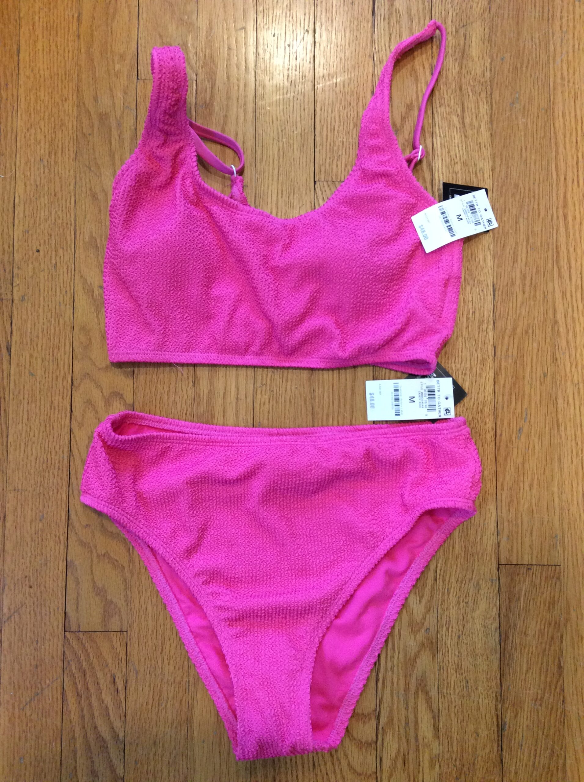 bar III Hot Pink Bikini Set Size M - Image 2