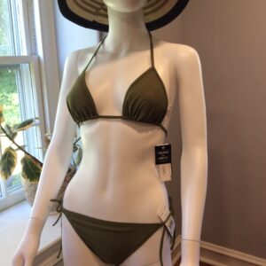 Salt & Cove Olive Green Triangle Bikini Set Size M