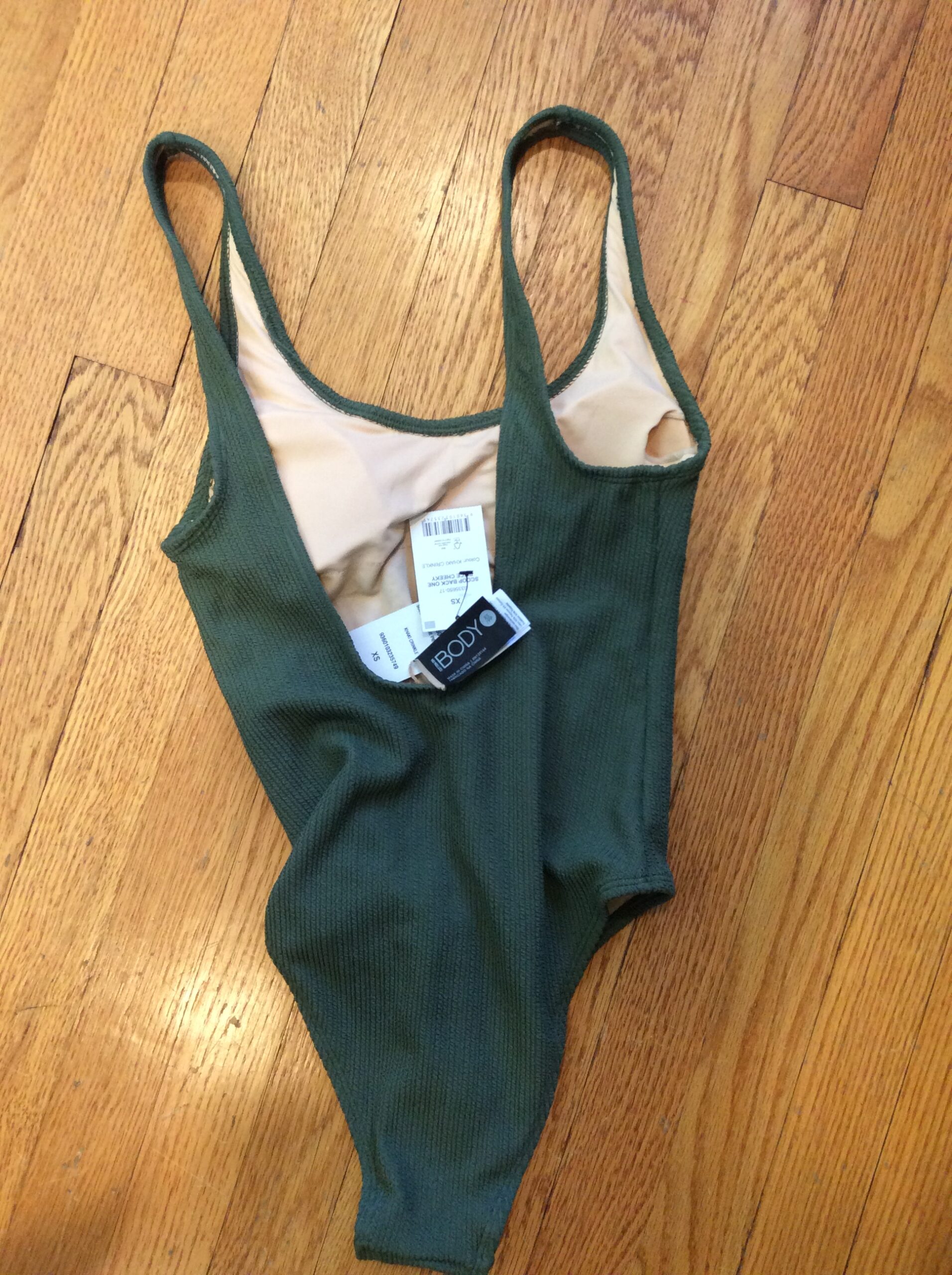 Cotton On Body Teal Classic One Piece Swimsuit Size XS - Image 3