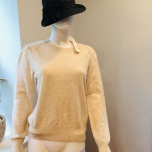 100% Cashmere Oatmeal Sweater Size Large