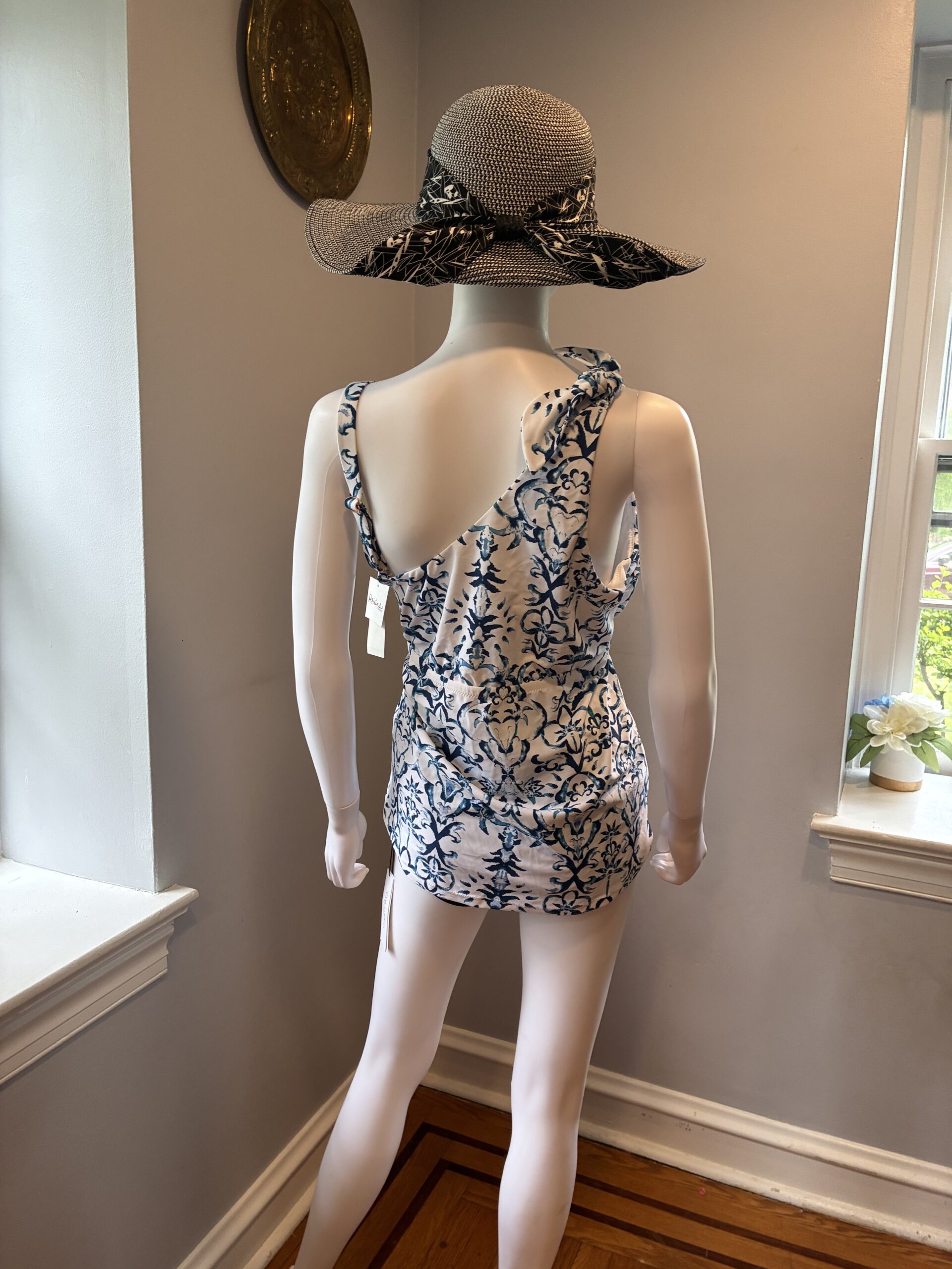 Raisins Curve Trendy Plus Size Marita Printed Tankini Top 22W - Image 4