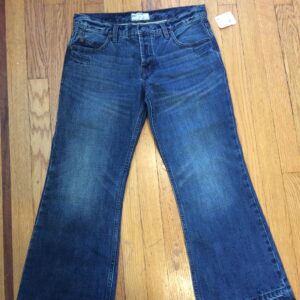 Free People Cropped Wide Leg Jeans Medium Wash Raw Hem Denim Jeans