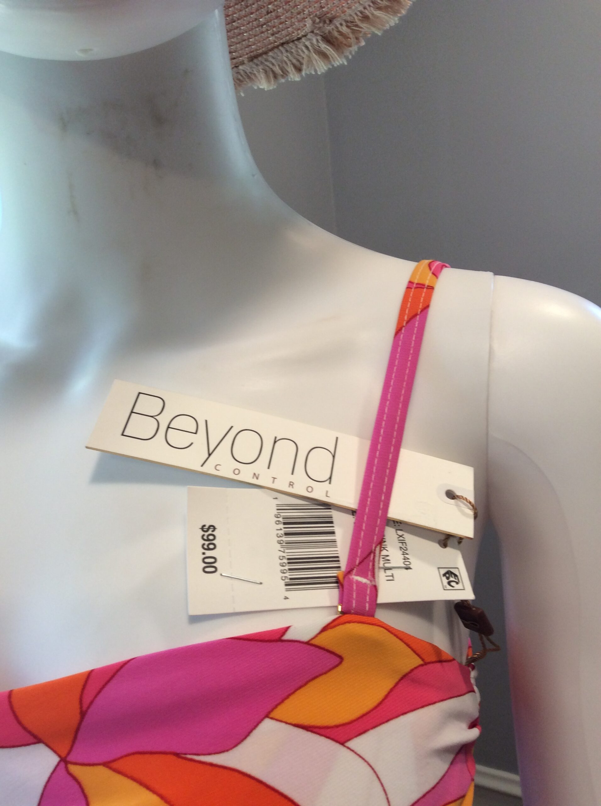 Beyond Control Floral Tankini Top Ruched Tummy Control Swimwear Size 6 - Image 2