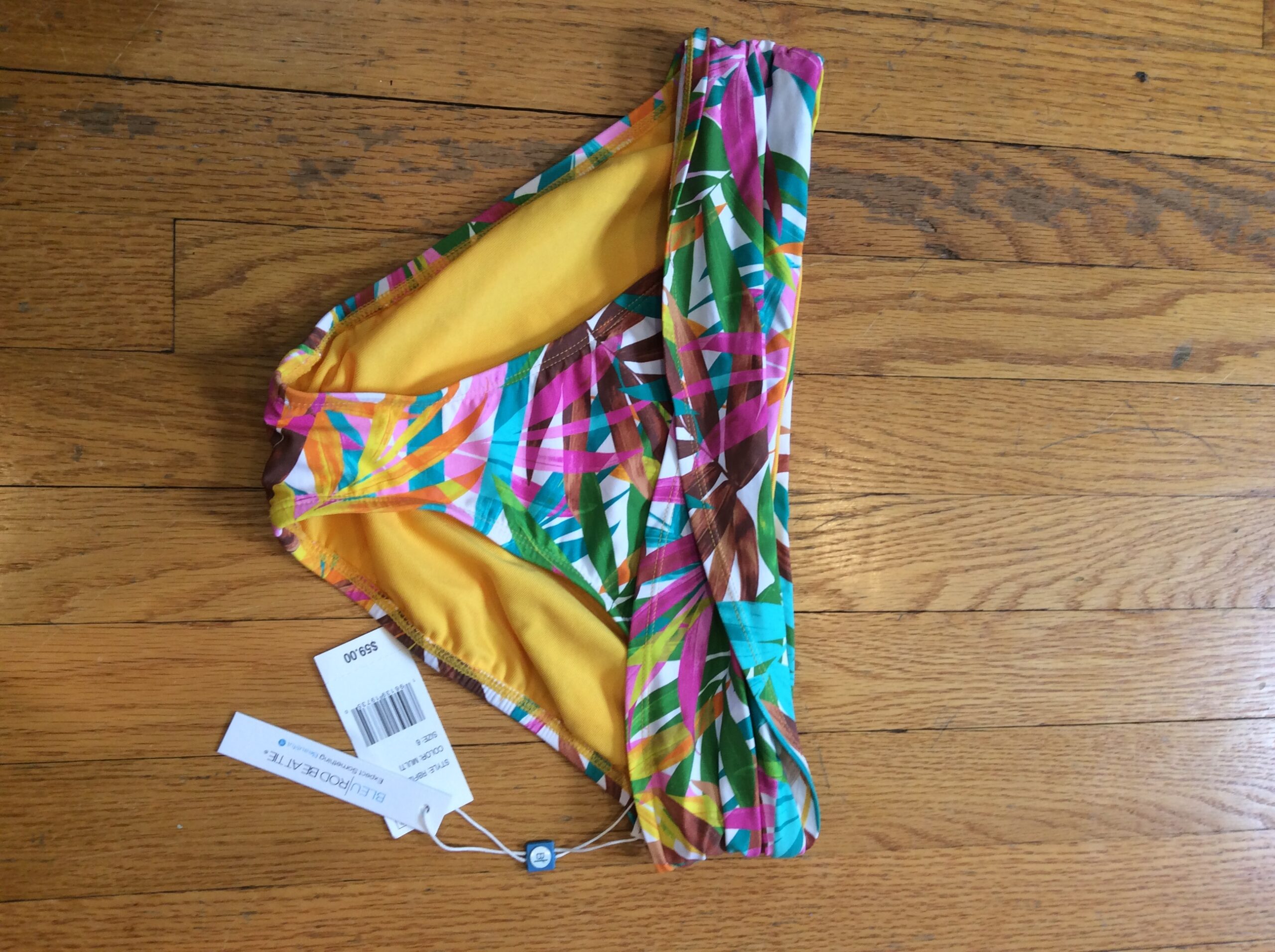 Bleu Rod Beattie Multicolor Floral Swim bottom Women's Size 6 NWT Tropical