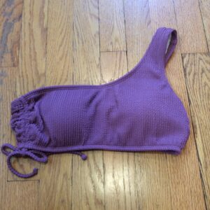 Salt & Cove Mauve Purple One Shoulder Bikini Top Women's NWT Swimwear Size M