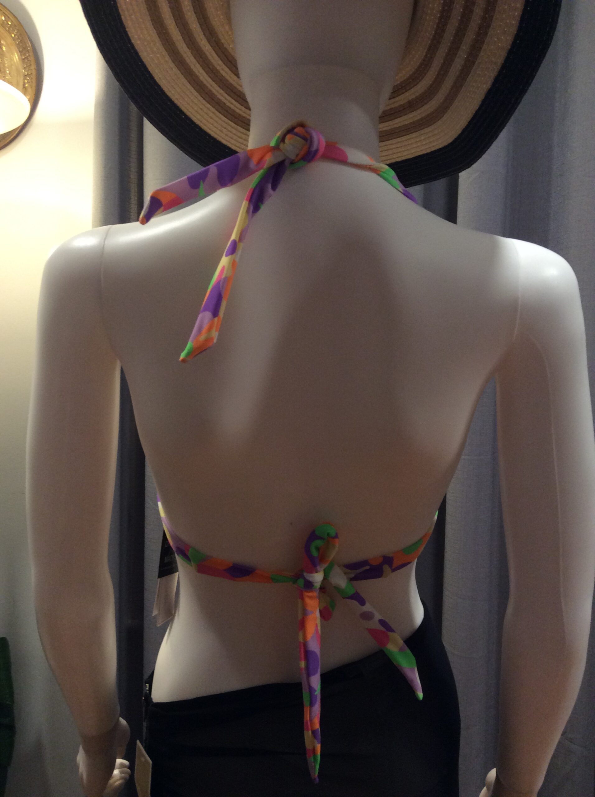 Salt & Cove Floral Bikini Top NWT Women's Multicolor Tropical Swimwear Size S - Image 3