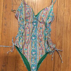 O'Neill One Piece Swimsuit Size Small NWT Green Tribal Print Swimwear