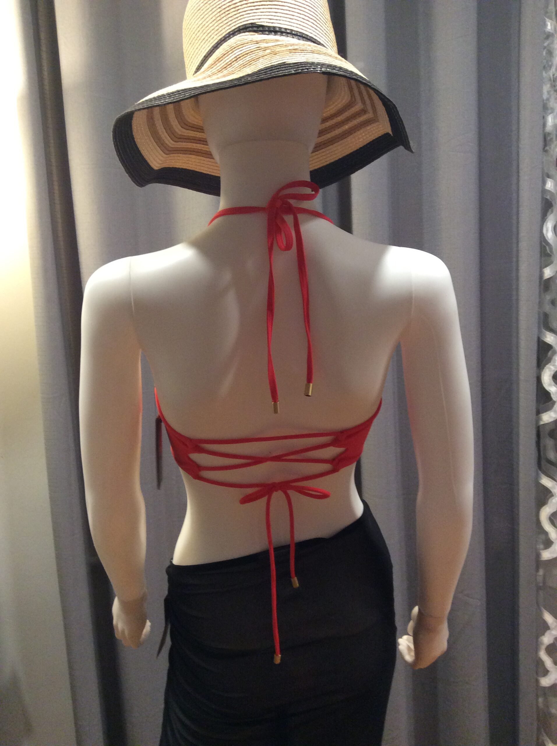 Vince Camuto Coral Bikini Top Wrap Front Halter Swimsuit NWT Women's Size M - Image 6