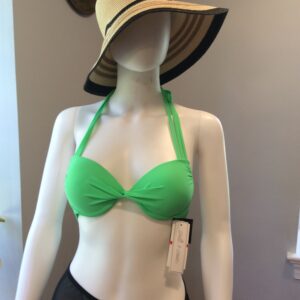 Salt & Cove Lime Green Halter Bikini Top NWT Women's Swimwear Size XS