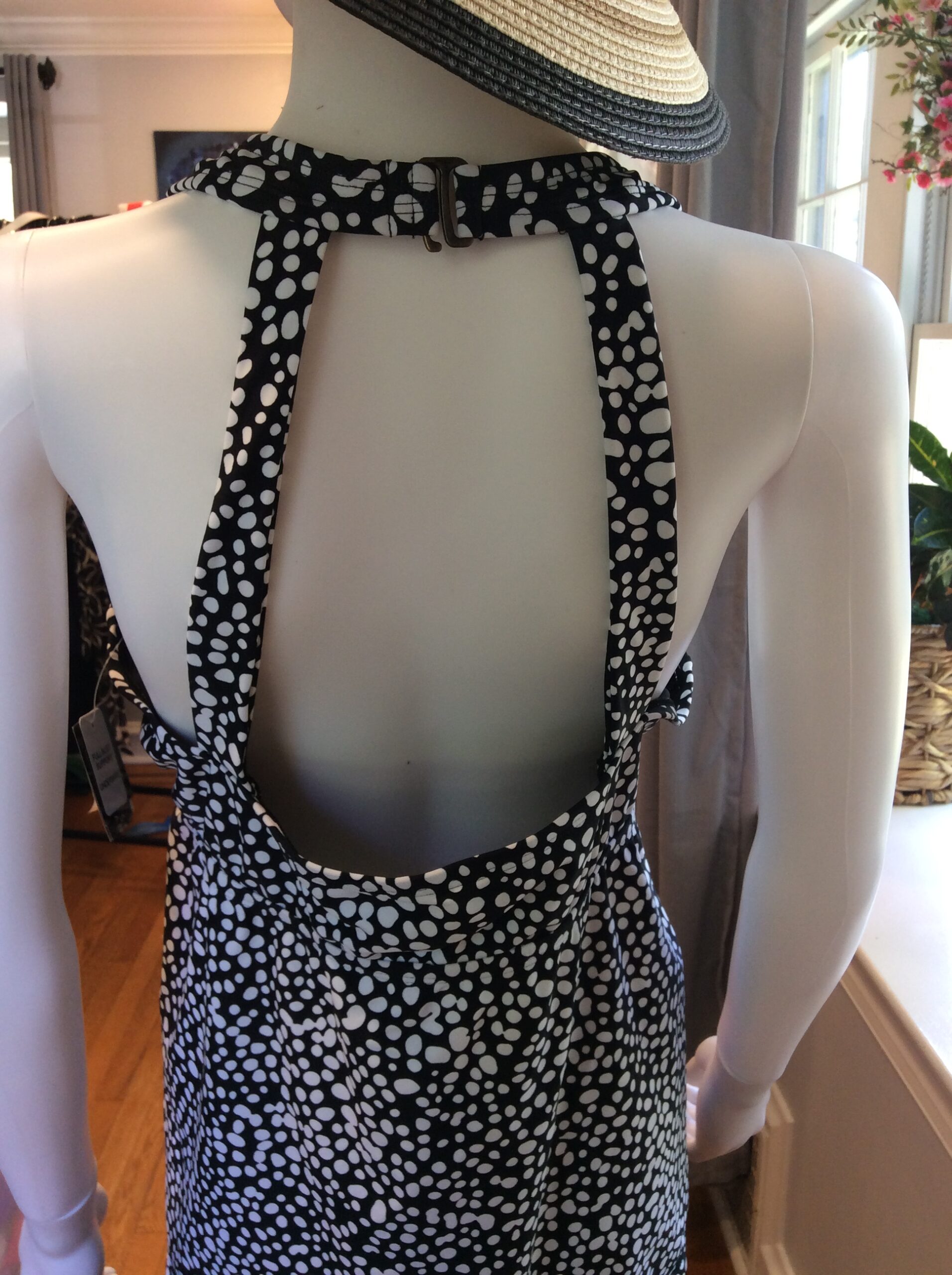 Island Escape Women's Black White Animal Print Tankini Top Size 24W Swimwear Beachwear - Image 2