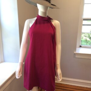 Vince Camuto Magenta Halter Dress Women's Sleeveless Dress Size 4