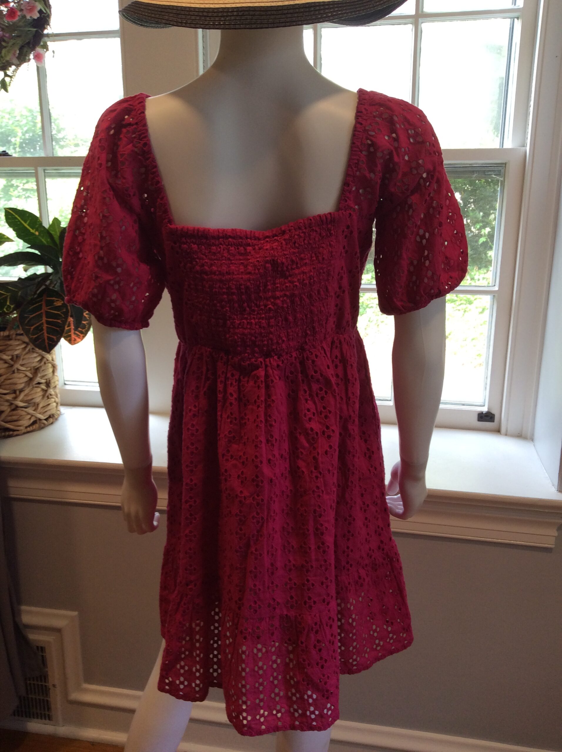 La Blanca Pink Lace Fit & Flare Dress Women's Size M - Image 4