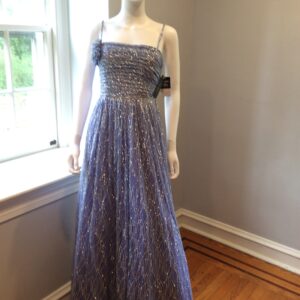 City Studio Blue Glitter Formal Gown Women's Evening Dress Size 5/6