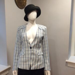 Tahari Plaid Blazer Women's Tailored Jacket Size 2