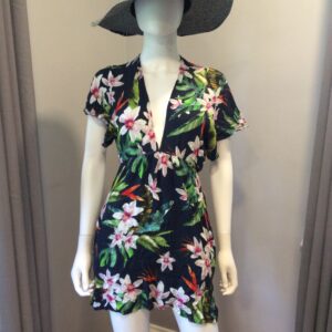 Tommy Bahama Tropical Floral Romper Women's Vacation Outfit Size XS