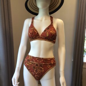 CupShe Brown Paisley Bikini Set Women's Two Piece Swimsuit Size S