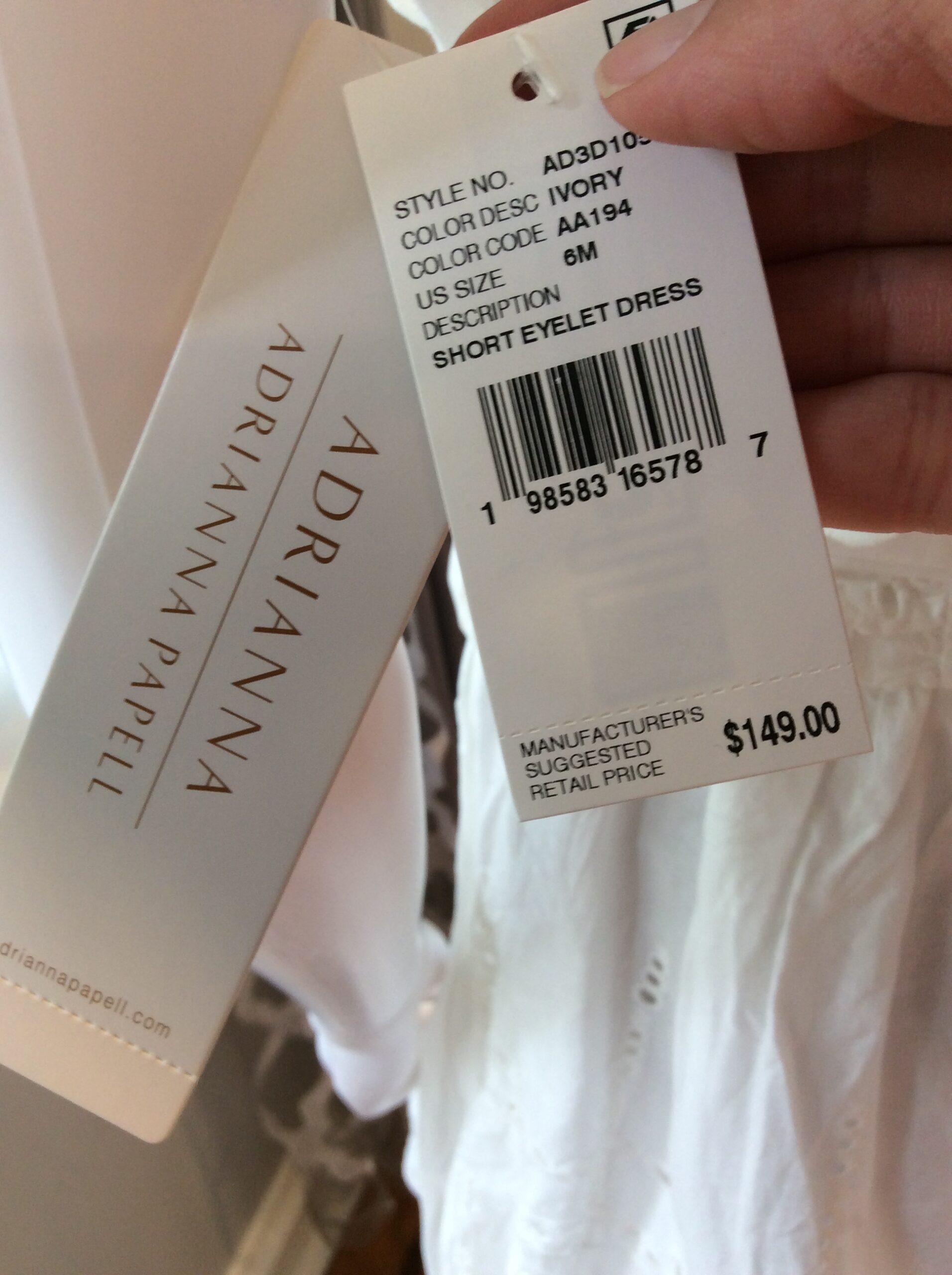 Adrianna Papell White Ruffle Mini Dress Women's Summer Dress Size 6 - Image 3
