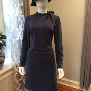 Calvin Klein Navy Long Sleeve Sheath Dress Women's Career Dress Size 8