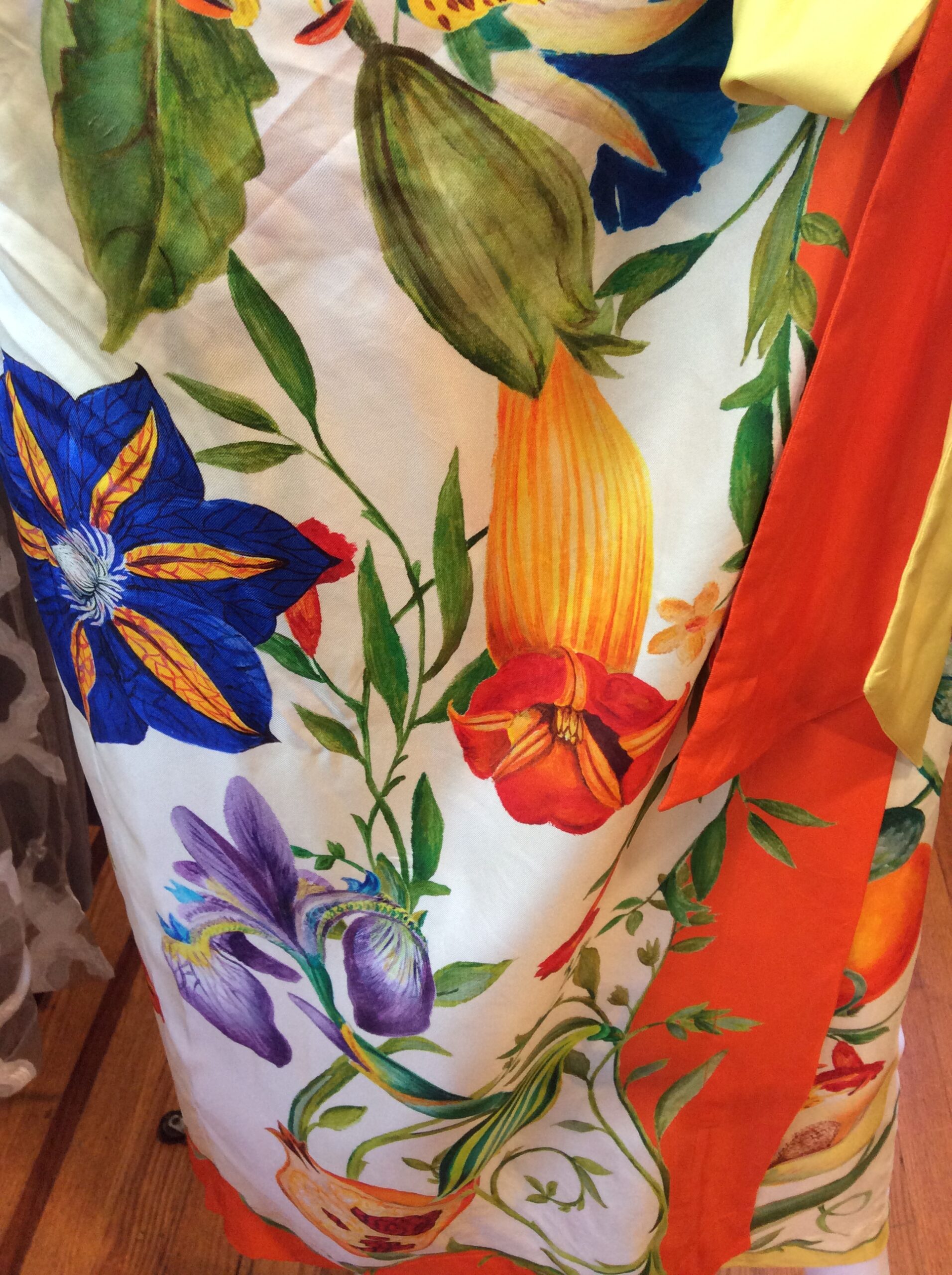 Alemais Flores Silk Sarong Skirt Size 8 - Image 4
