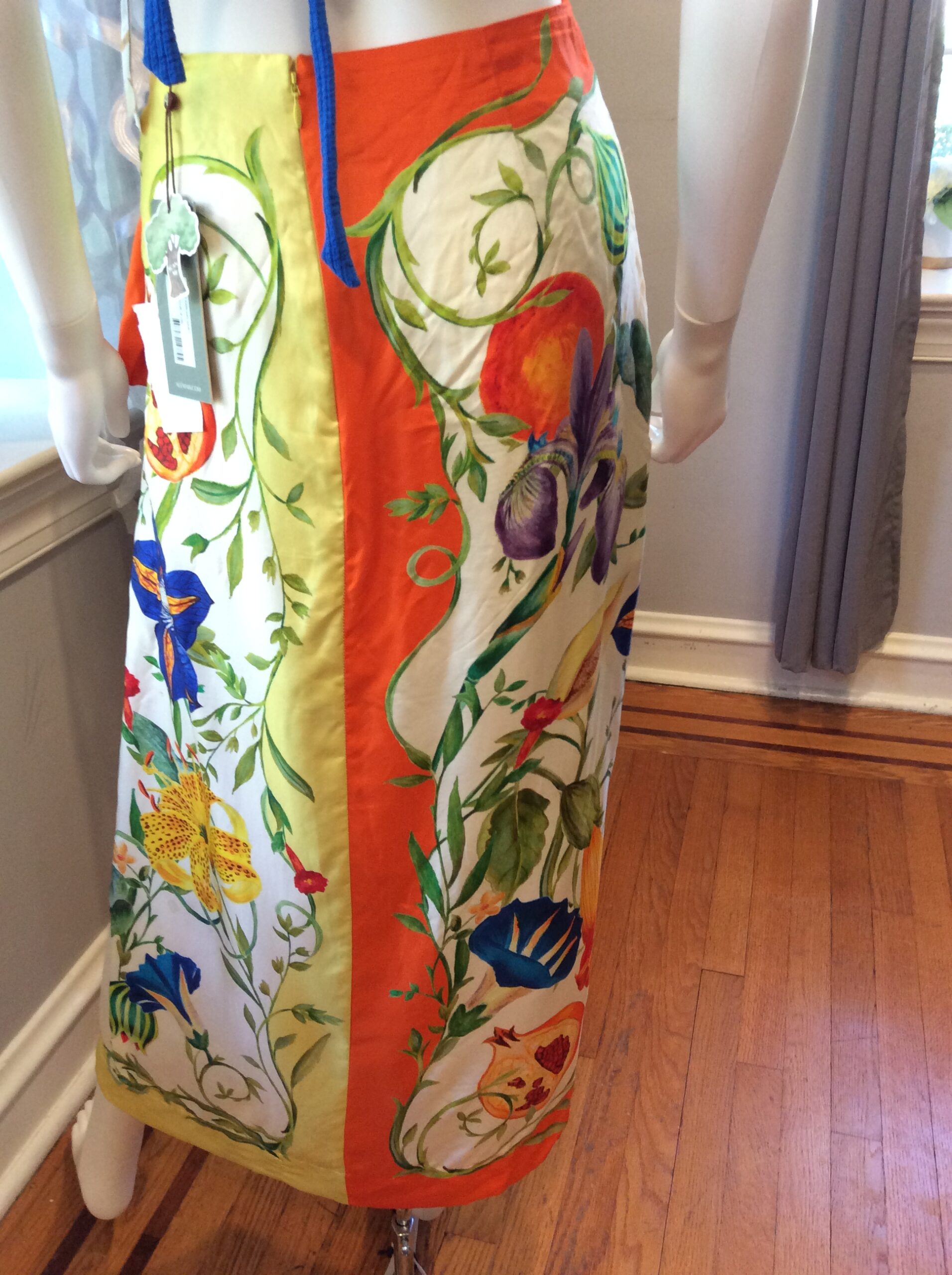 Alemais Flores Silk Sarong Skirt Size 8 - Image 5