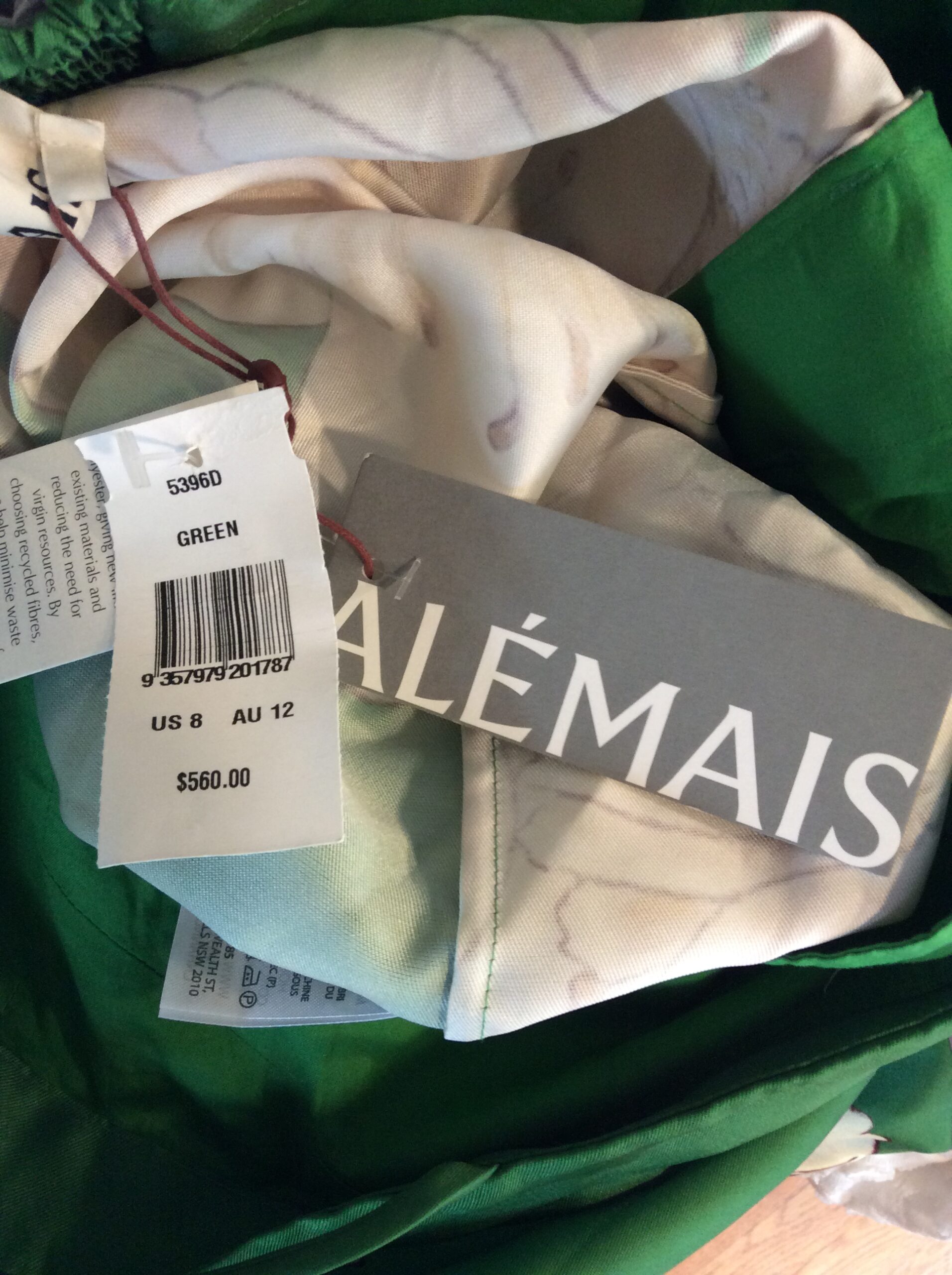 Alemais Sage Midi Dress Size 8 - Image 6