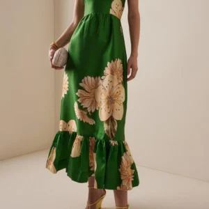 Alemais Sage Midi Dress Size 8