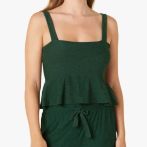 Beyond Yoga Dream On Tank Forest Green Heather Size XS NWT