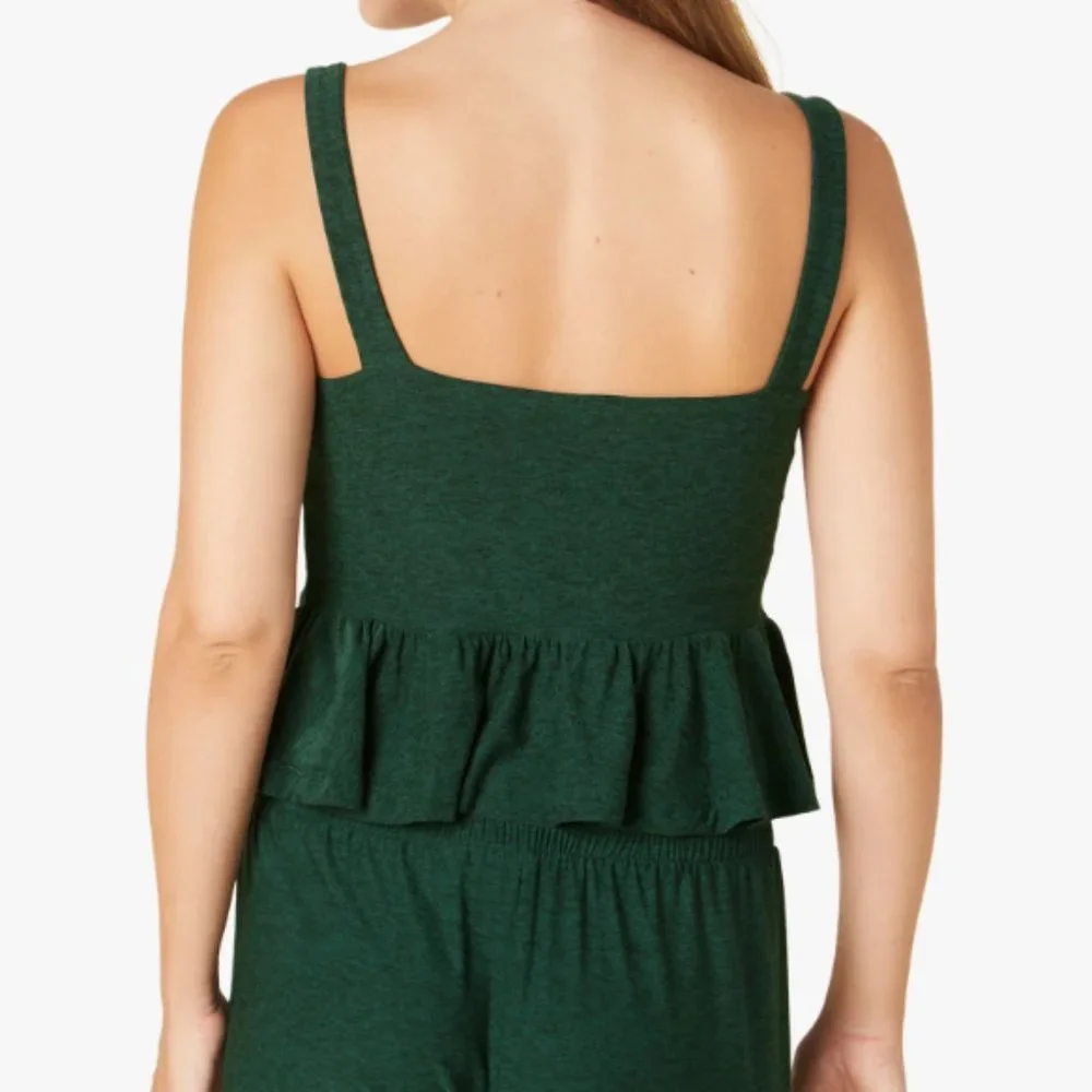 Beyond Yoga Dream On Tank Forest Green Heather Size XS NWT - Image 4