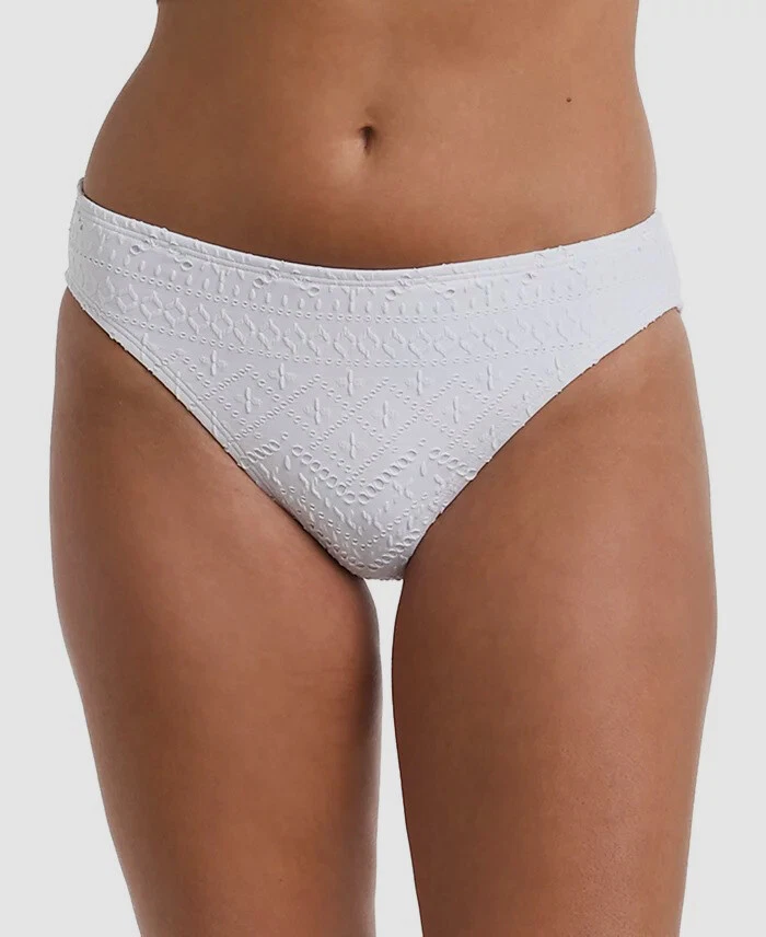 La Blanca White Bikini Bottom Women's Size 16 NWT Designer Swimwear