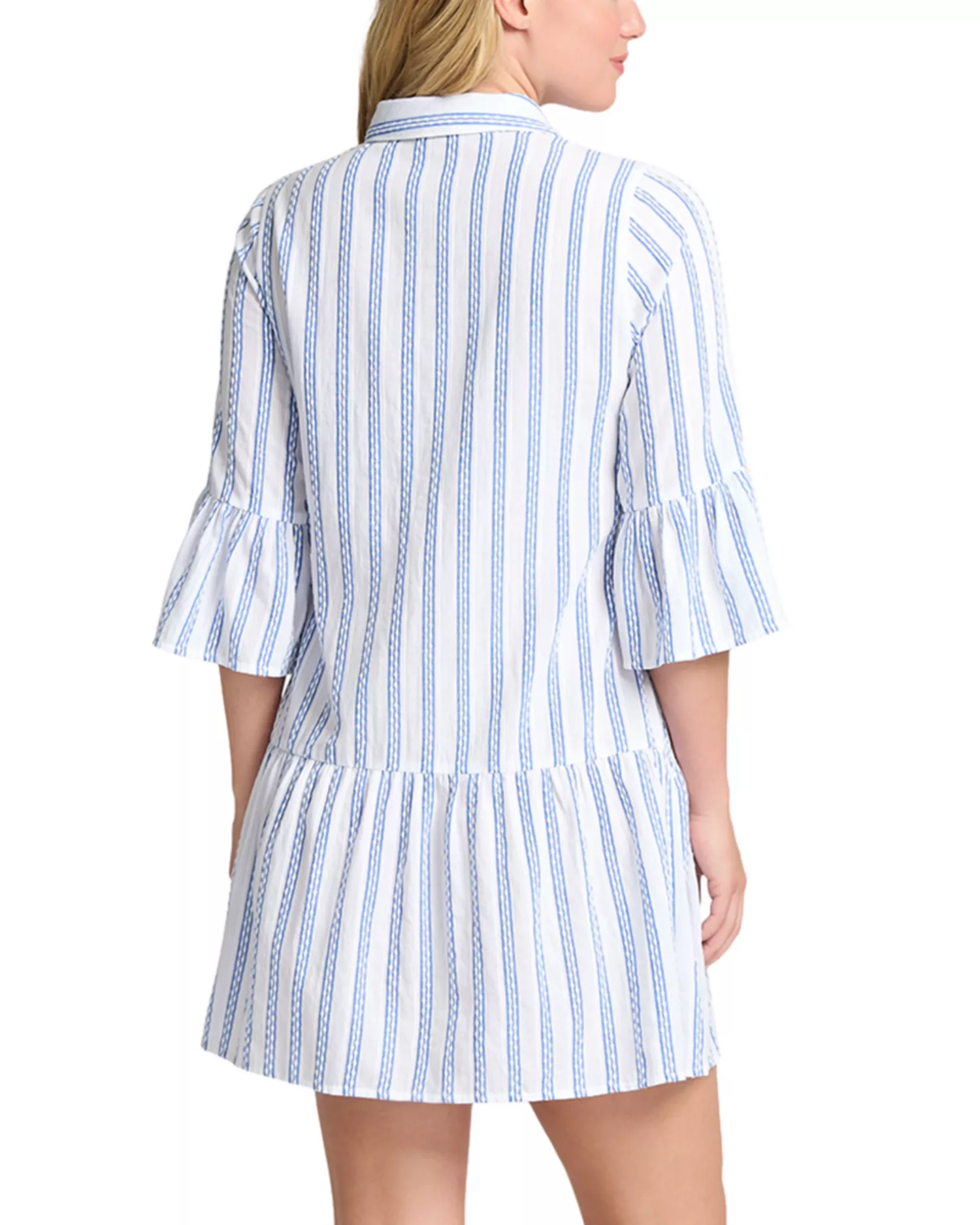 Tommy Bahama Bonita Stripe Swim Cover Up Dress Size L - Image 2