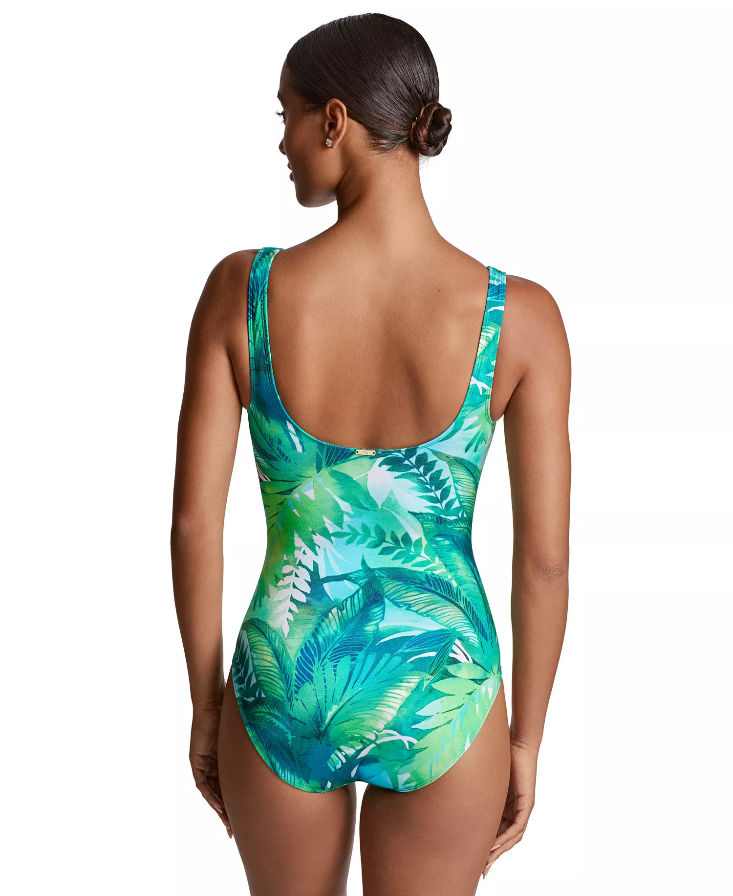 Lauren Ralph Lauren Women's Printed Square-Ring One-Piece Swimsuit Size 10 - Image 6