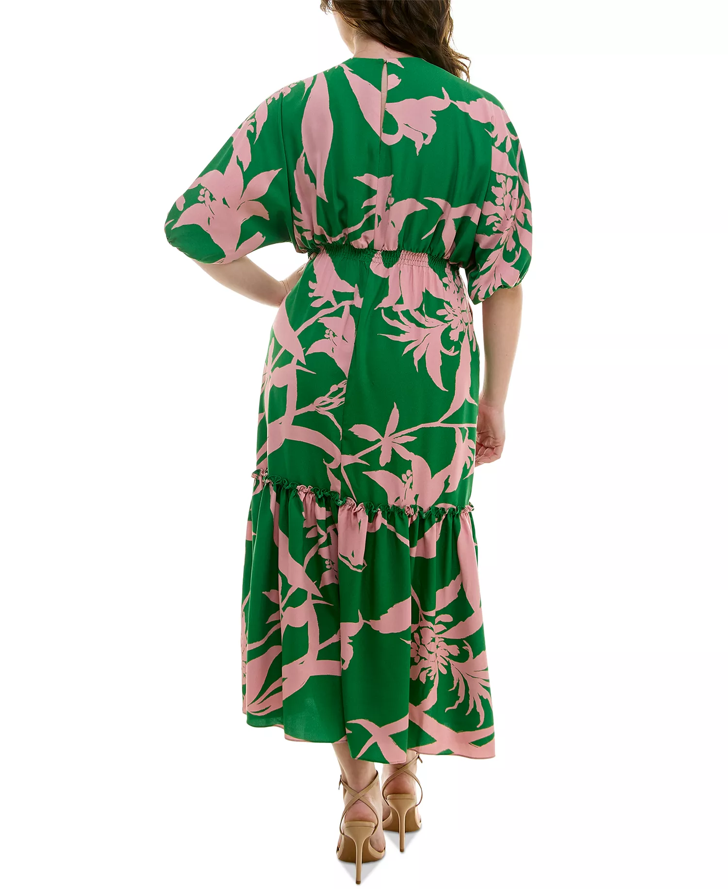Taylor Plus Size Printed Summer Maxi Dress Size 16W - Image 5