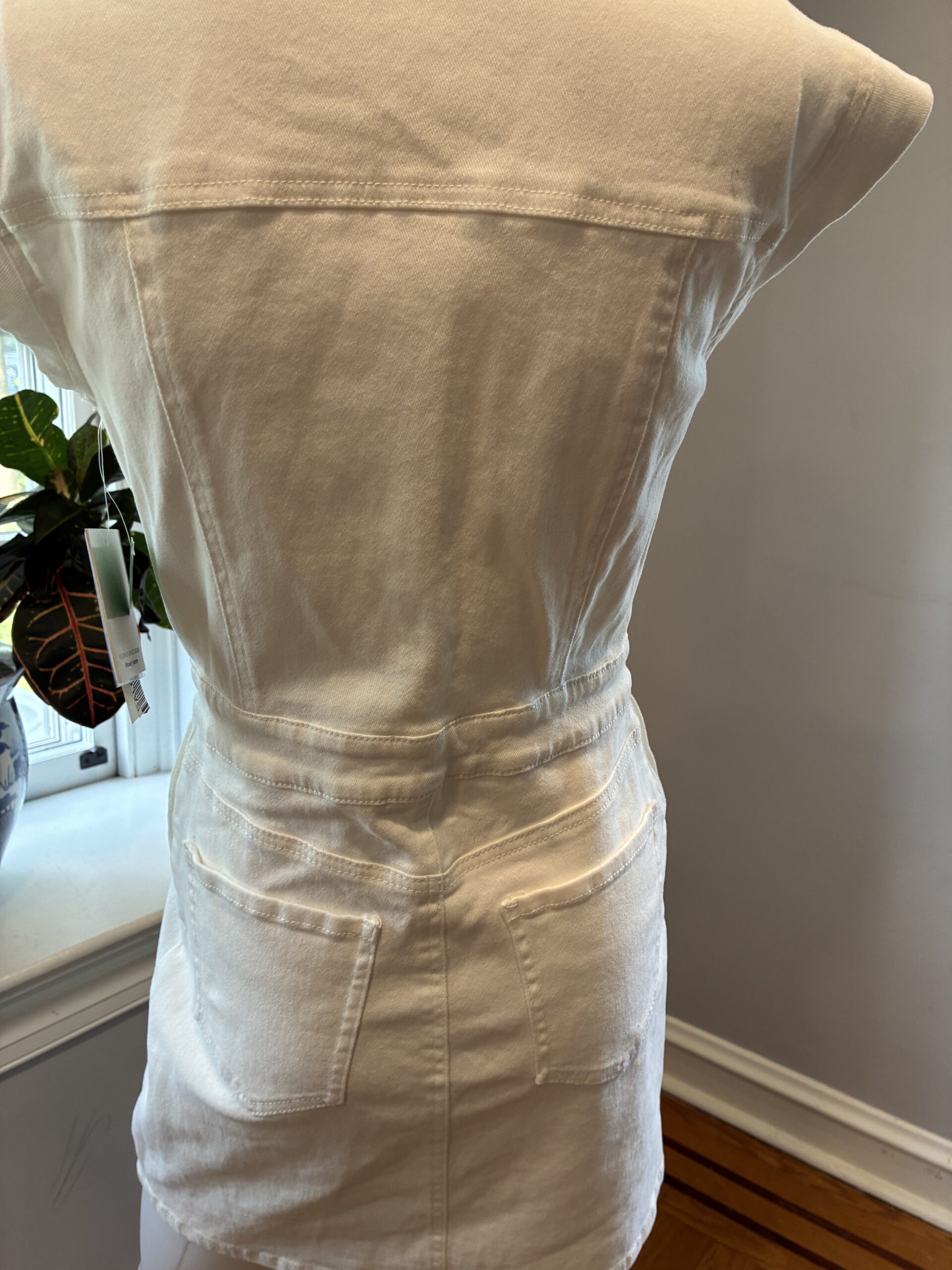 Ivory Tinsel point-collar denim shirt dress Size XSmall - Image 2