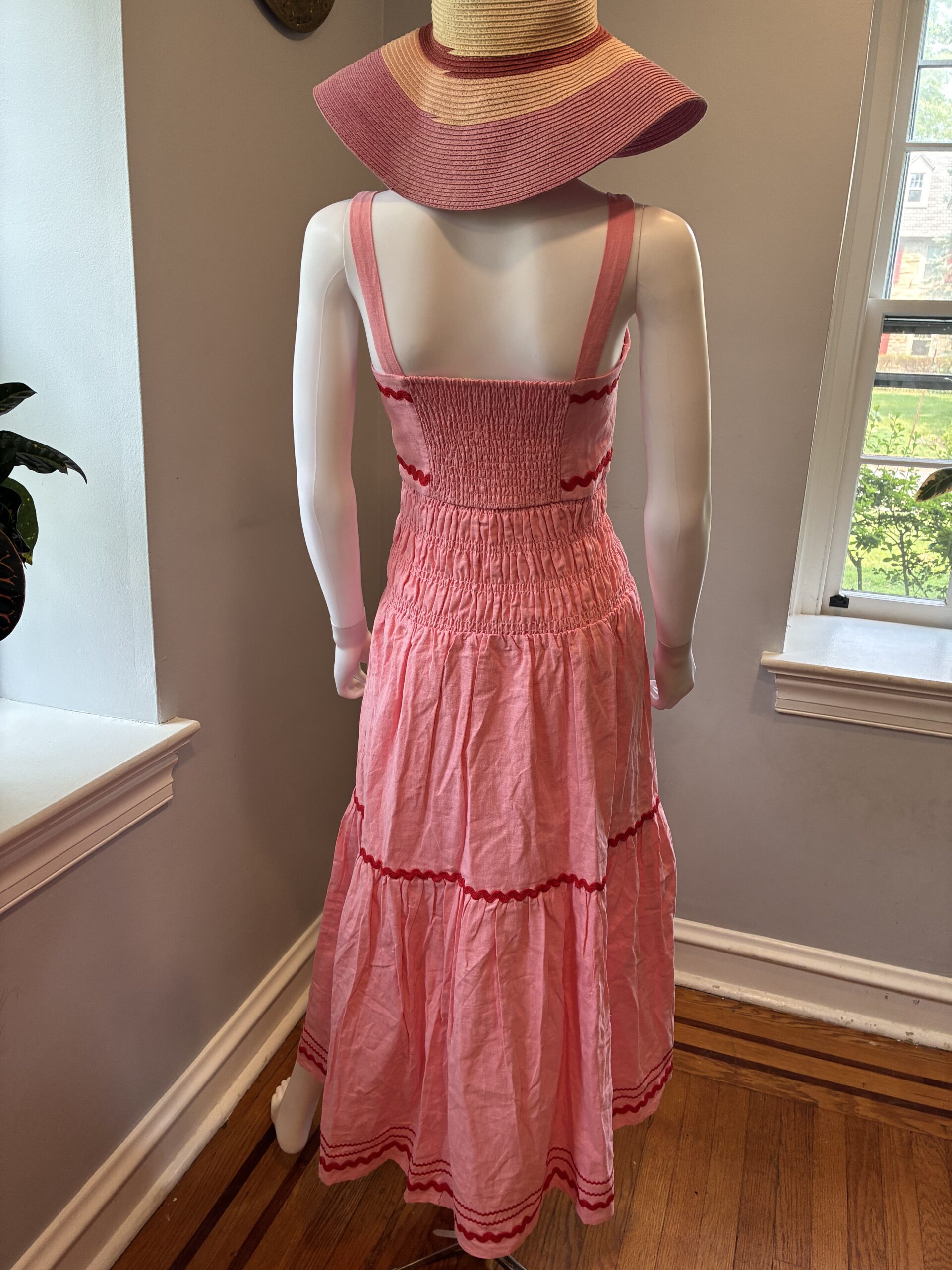 English Factory Women's Ric Rac Square-Neck Maxi Dress Size S - Image 7