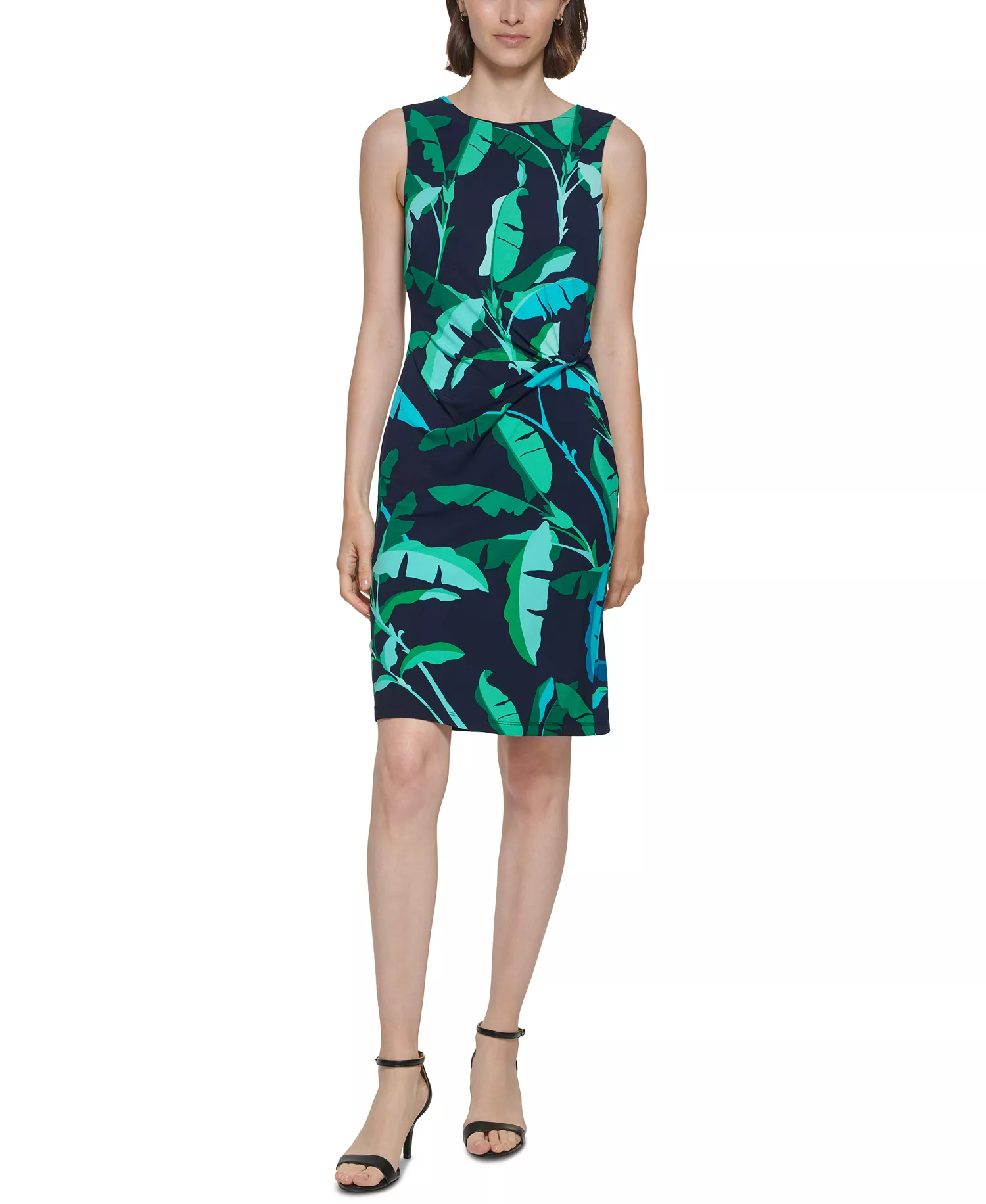 Tommy Hilfiger Women's Beverly Hills Twist-Front Jersey Dress Size 2 - Image 2