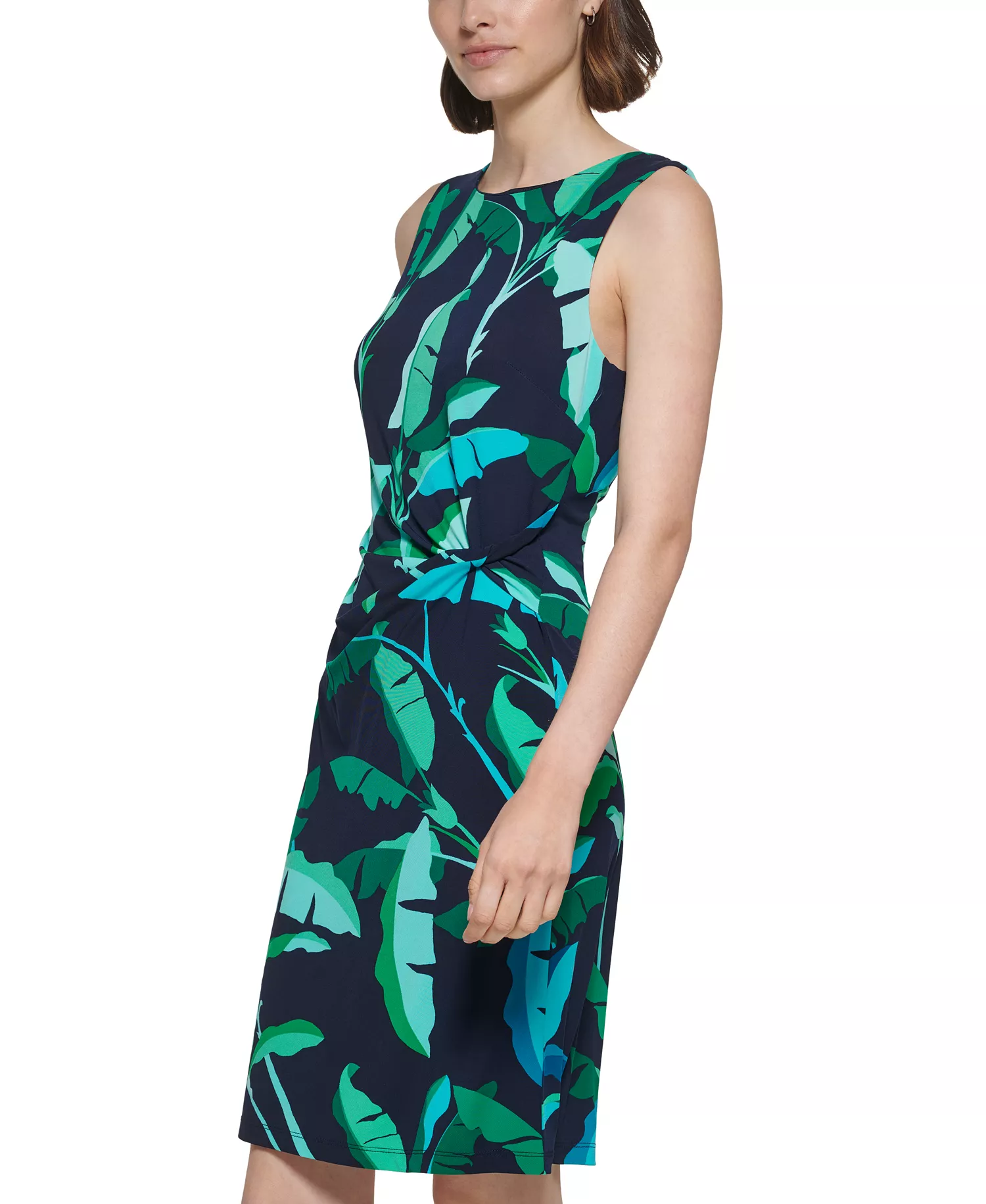 Tommy Hilfiger Women's Beverly Hills Twist-Front Jersey Dress Size 2