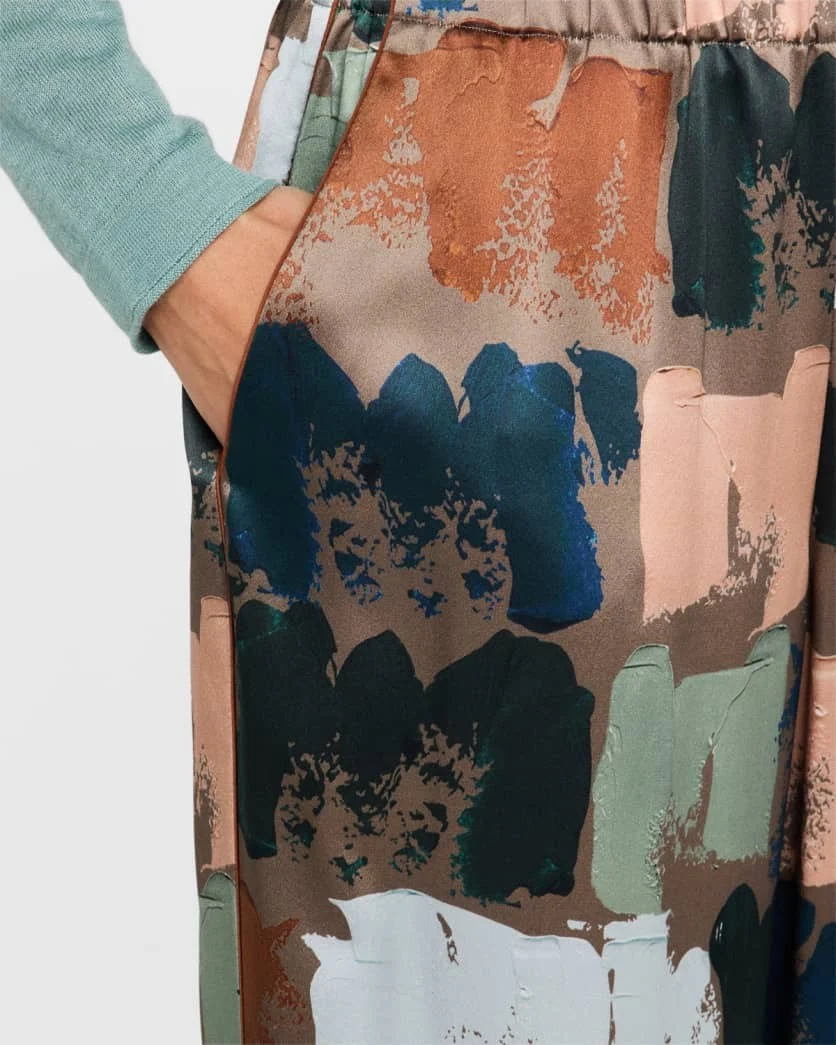 lafayette 148 new york riverside printed silk pants Size L - Image 9