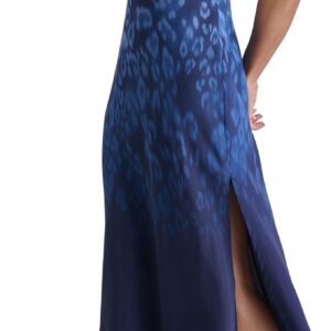 DKNY Womens Short Sleeve Sweetheart Neck Lined Side Slit Midi DressDress Size 2
