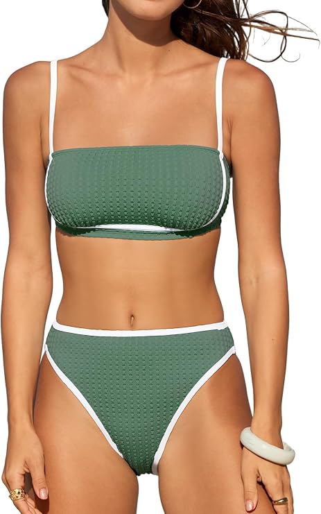 Cupshe Women's Bikini Sets Two Piece Swimsuit Size S