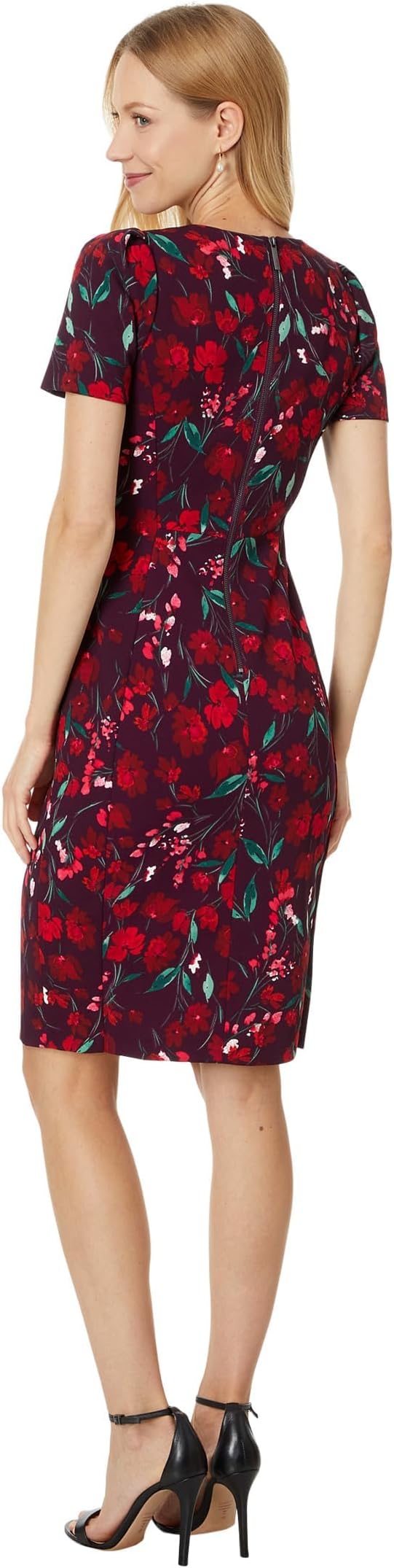 Calvin Klein Women's Tulip Sleeve Floral Sheath Size 2 - Image 2